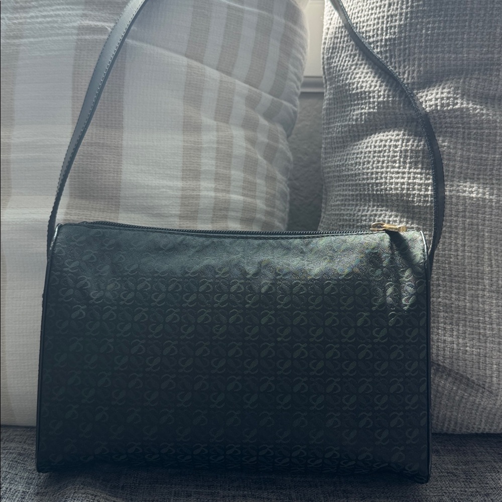 Loewe Black And Green Patterned Shoulder Bag - image 3